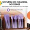 Exquisite Polished Plastic Silverware – 150 Pcs Heavy Duty Cutlery Set – 50 Each of Forks, Knives & Spoons – Disposable Utensil Set for Parties, Events & Catering – Flatware Set by Party Solids